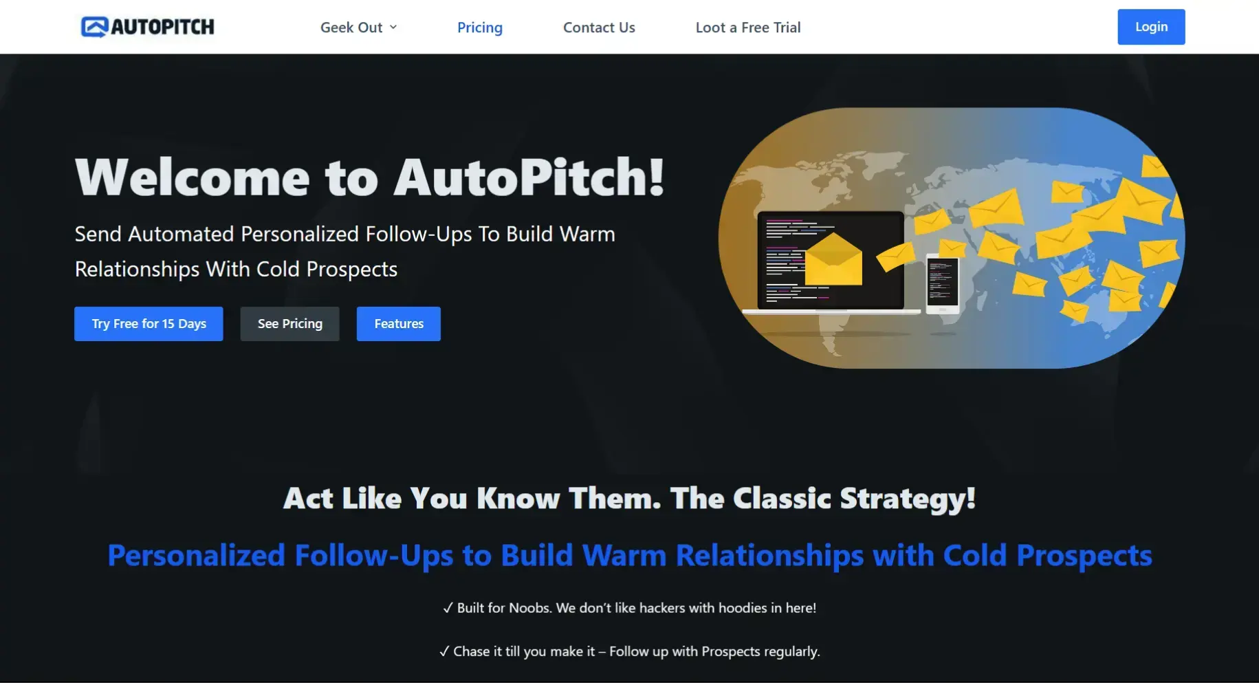 Autopitch is an ideal cold email tool for small teams.