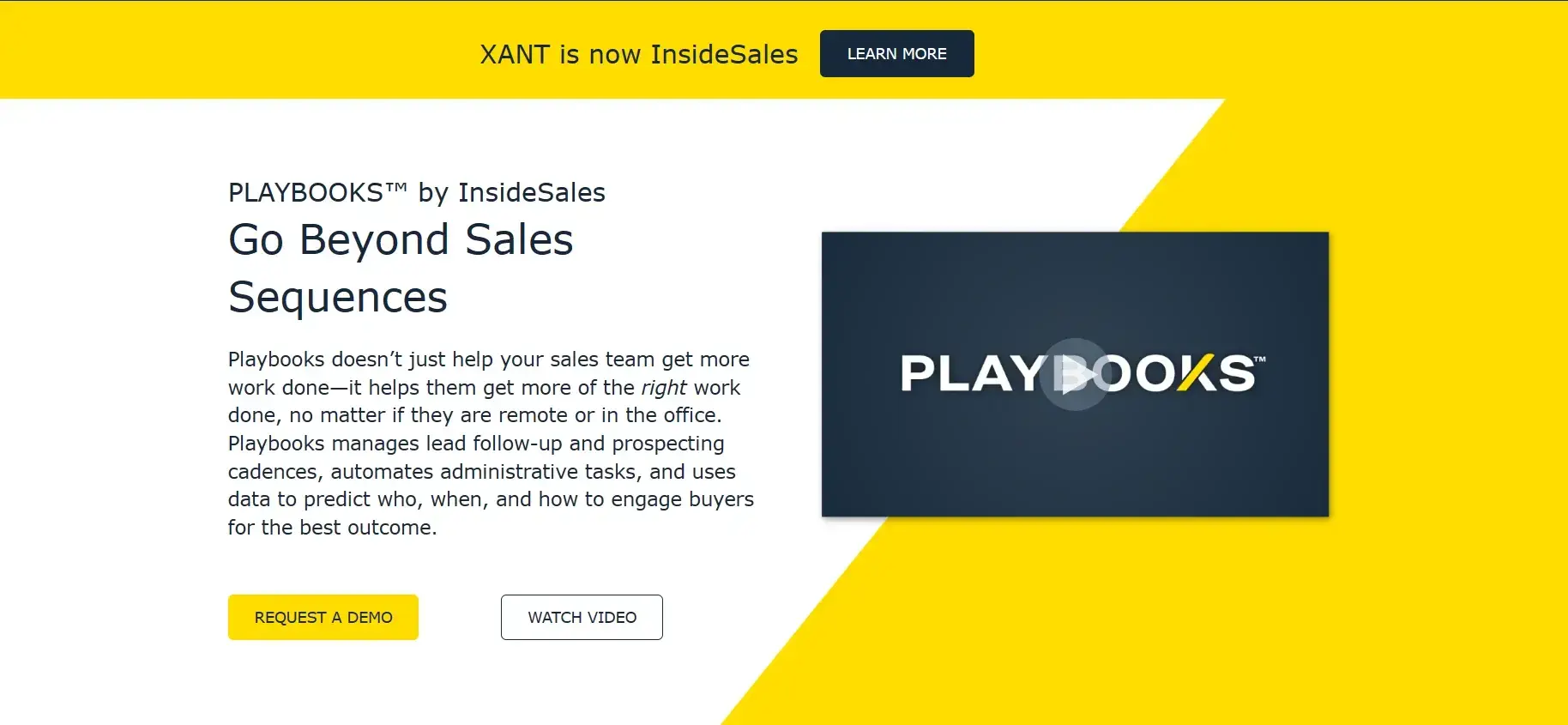 InsideSales Playbooks sales engagement tool supports multi-channel outreach