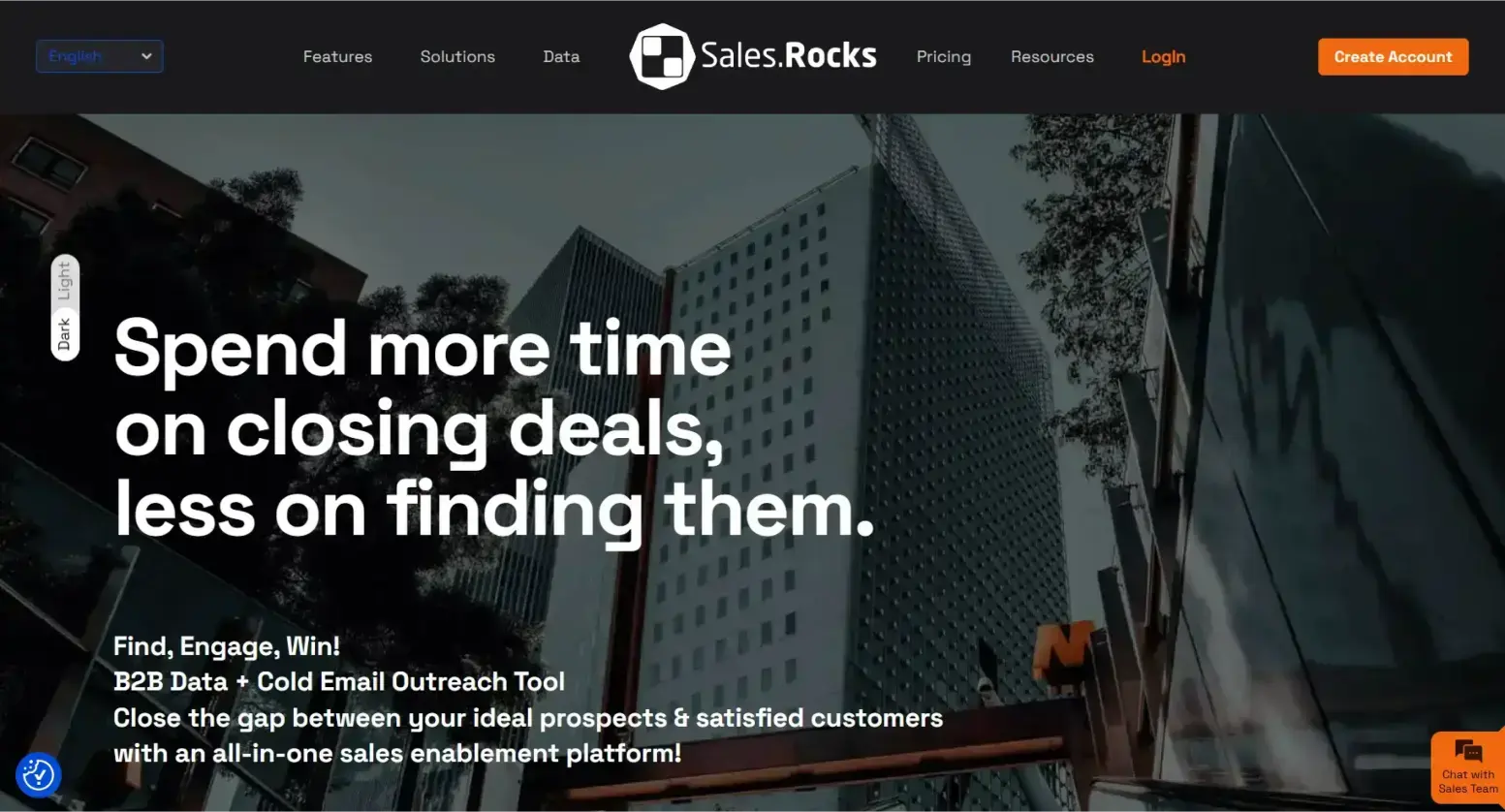 cold email outreach tool sales.rocks